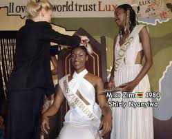 Shirley Nyanyiwa, the first black Miss Zimbabwe